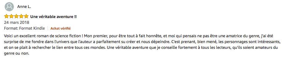 commentaire sur Amazon